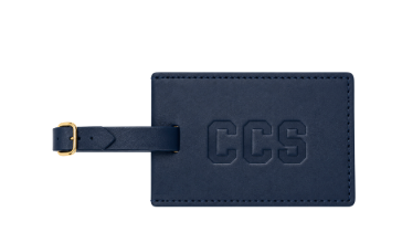 Embossed  Leather Luggage Tag
