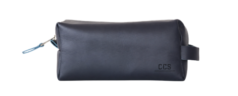 Embossed  Leather Dopp Kit