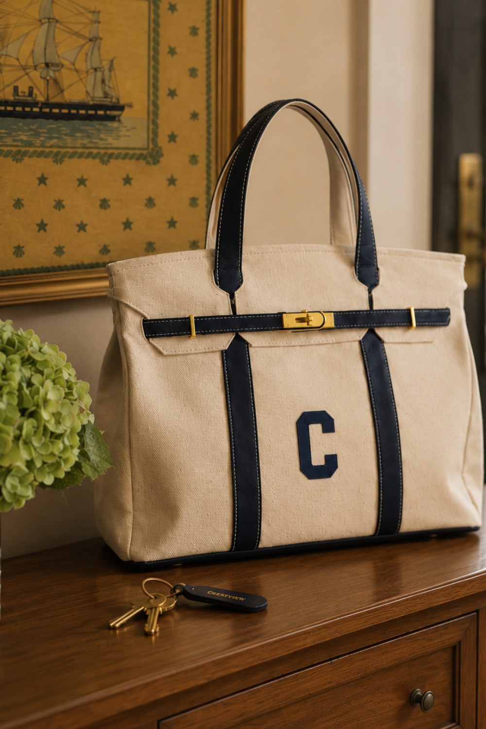 Monogrammed Boatkin Bag